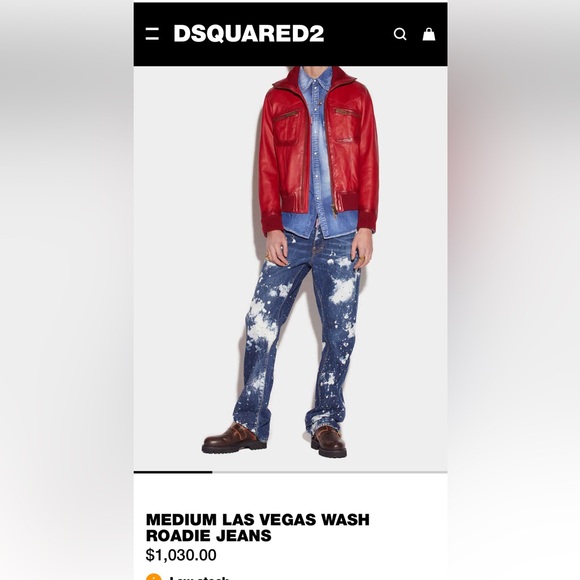 Dsquared 2 man jeans paint splatter .